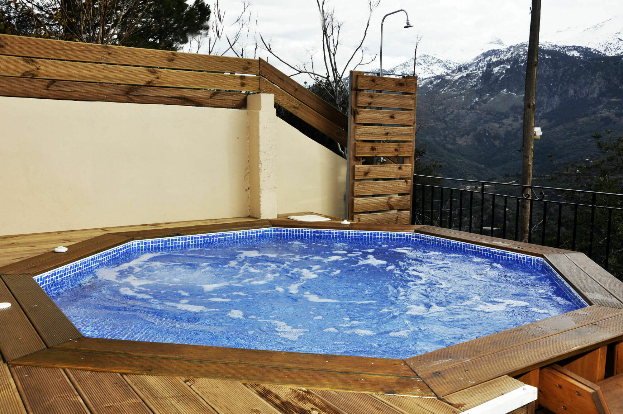 Villa Lakki Heated Round Pool Jacuzzi Lákkoi Dış mekan fotoğraf